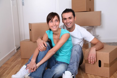 Secure storage facility used for removals and storage in Motspurpark