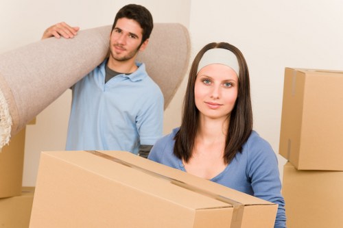Office relocation equipment prepared for local removals in Motspurpark